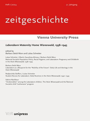 cover image of Lebensborn Maternity Home Wienerwald, 1938–1945